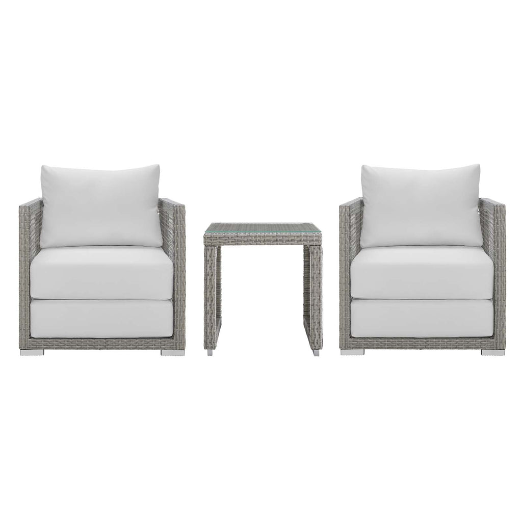 Aura 3 Piece Outdoor Patio Wicker Rattan Set by Modway