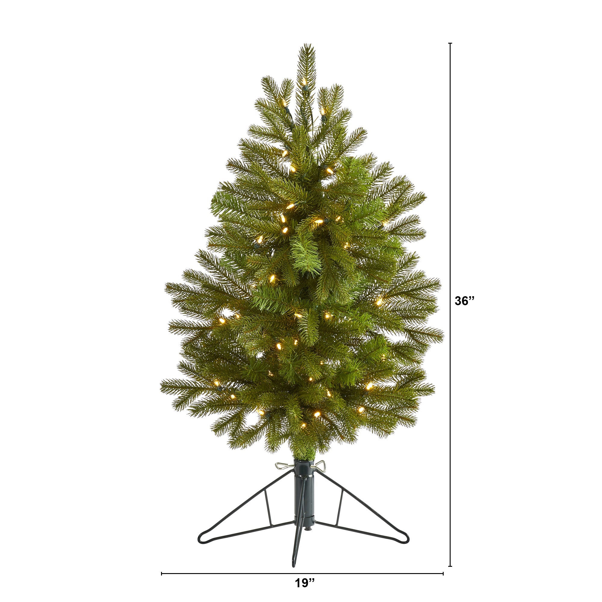3' Cambridge Spruce Flat Back Artificial Christmas Tree