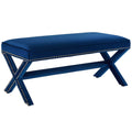 Rivet Performance Velvet Bench by Modway