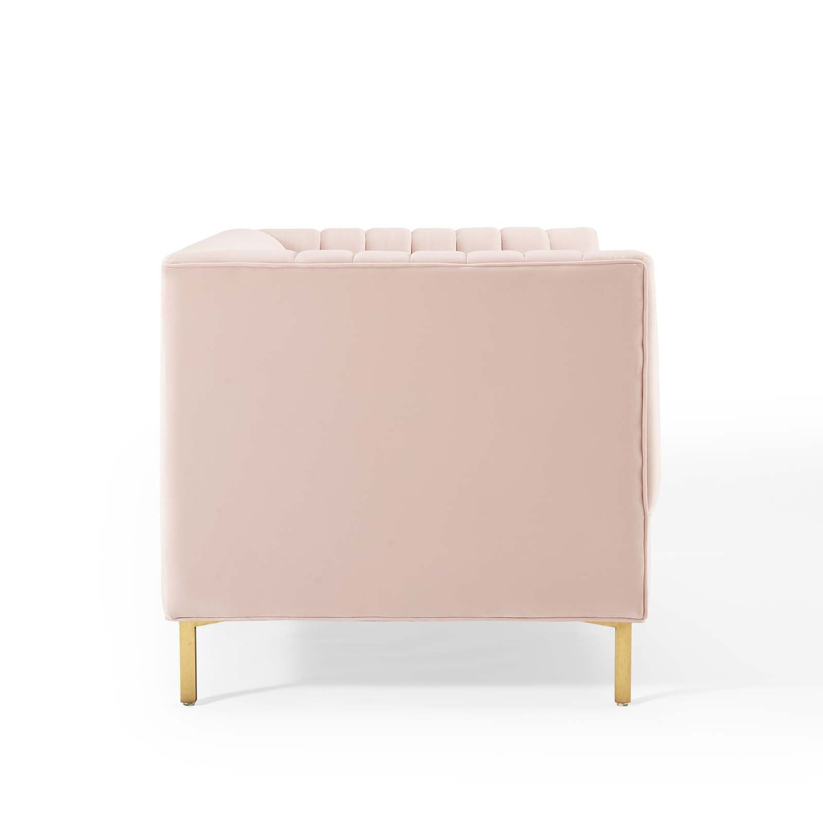 Shift Channel Tufted Performance Velvet Loveseat by Modway