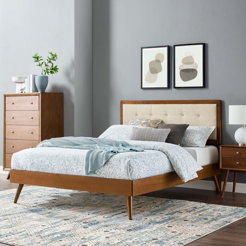 Willow Wood Full Platform Bed With Splayed Legs by Modway