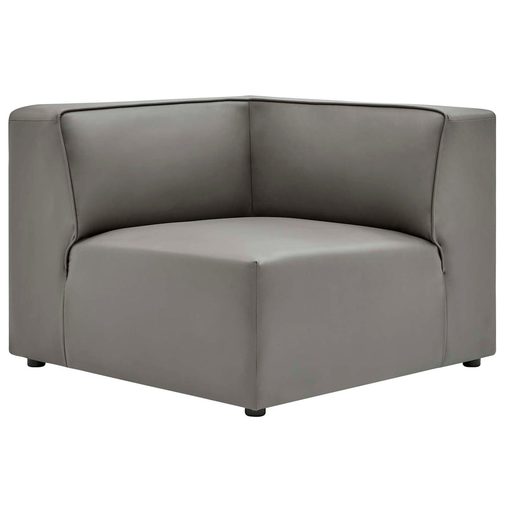 Mingle Vegan Leather Corner Chair by Modway