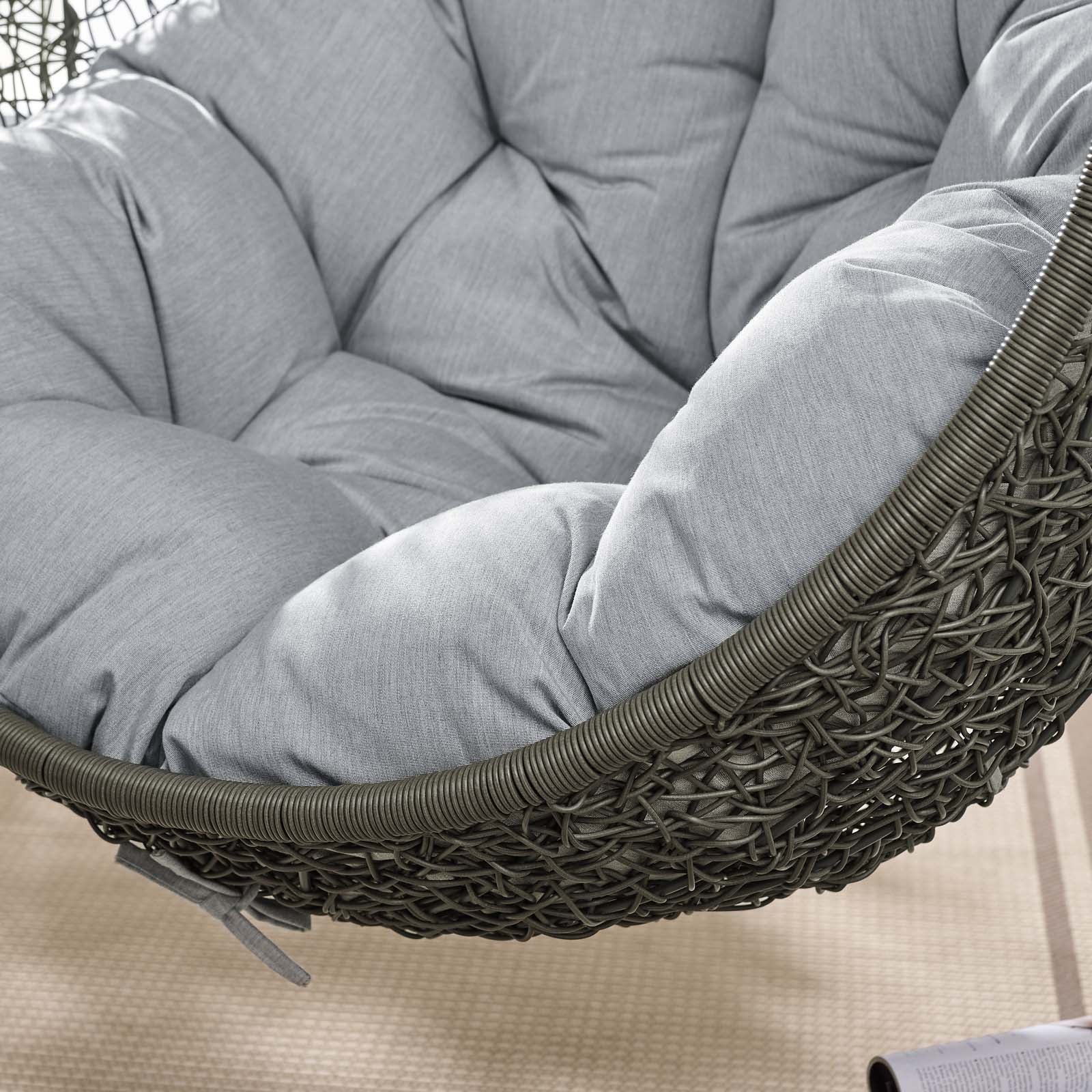 Hide Outdoor Patio Sunbrella¨ Swing Chair With Stand by Modway