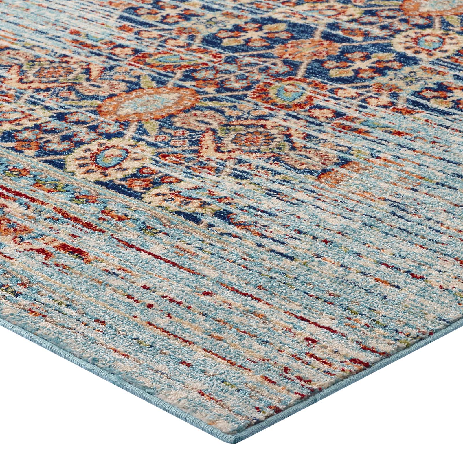 Naria Distressed Vintage Medallion 5x8 Area Rug by Modway