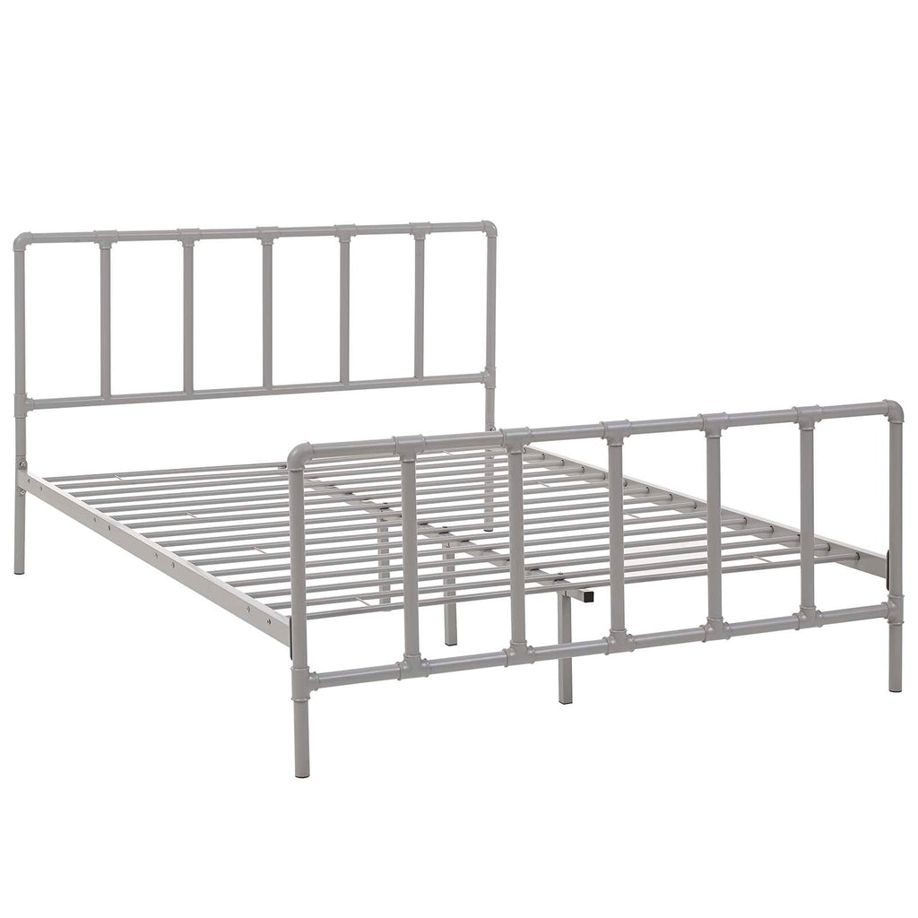 Dower Stainless Steel Queen Bed by Modway