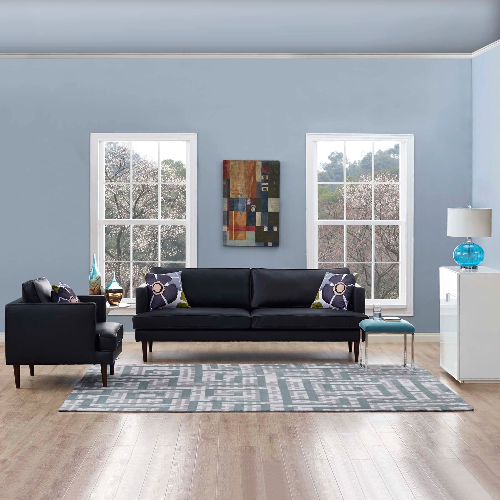 Nahia Geometric Maze 8x10 Area Rug by Modway