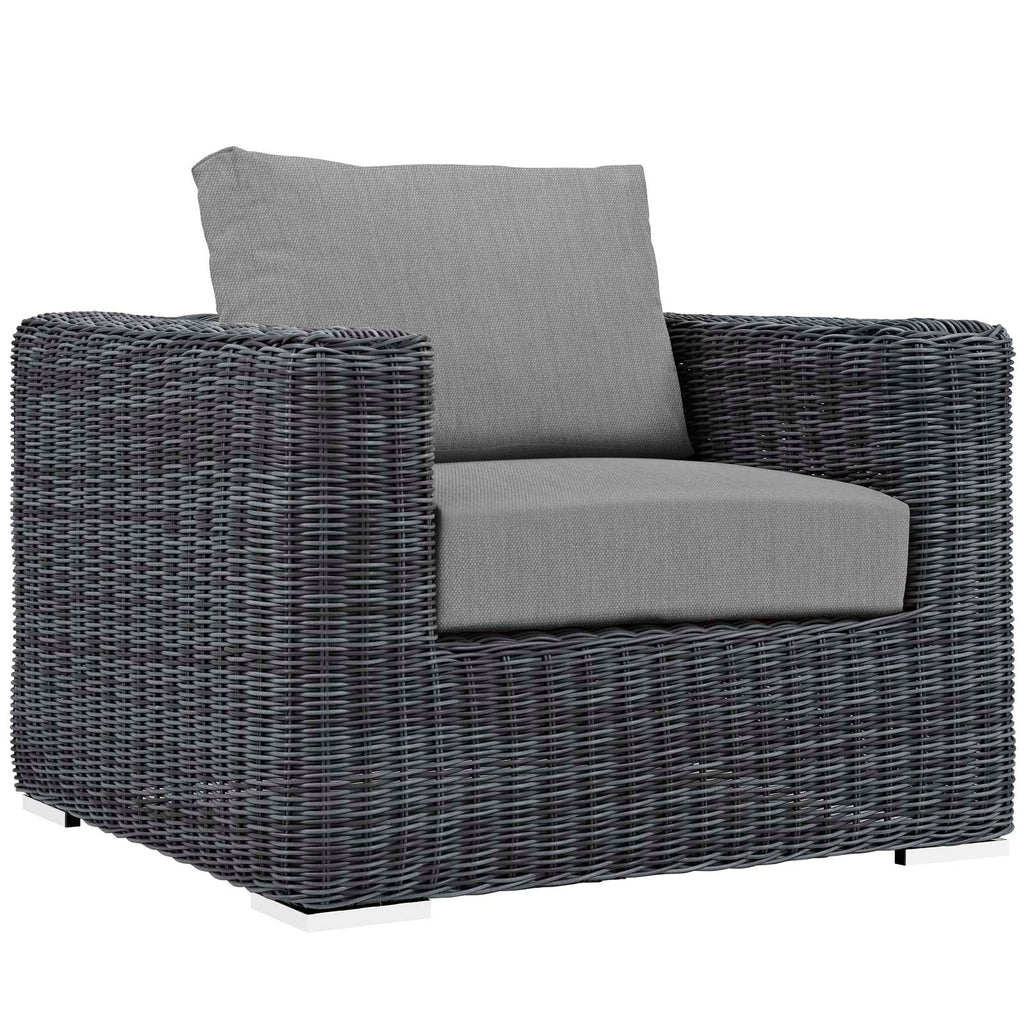 Summon 5 Piece Outdoor Patio Sunbrella¨ Sectional Set by Modway