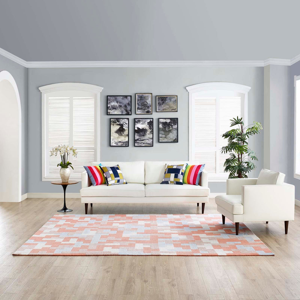Andela Interlocking Block Mosaic 8x10 Area Rug by Modway