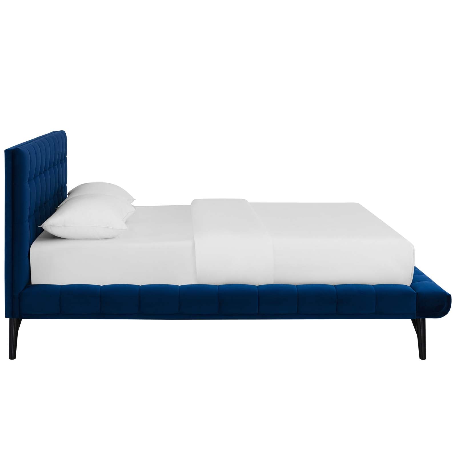 Julia Biscuit Tufted Performance Velvet Queen Platform Bed by Modway
