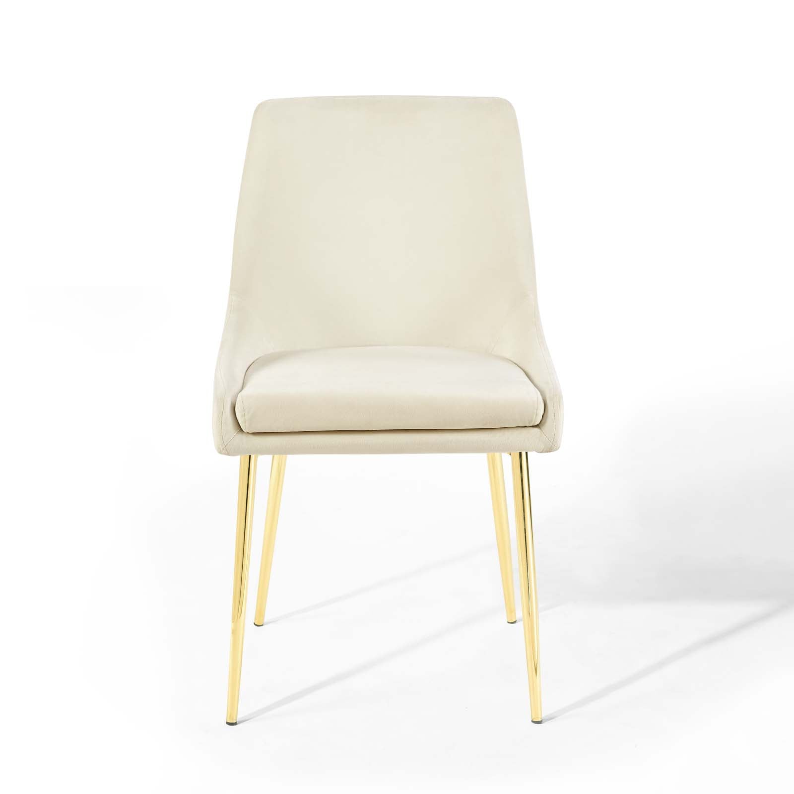 Viscount Performance Velvet Dining Chairs Set of 2 by Modway