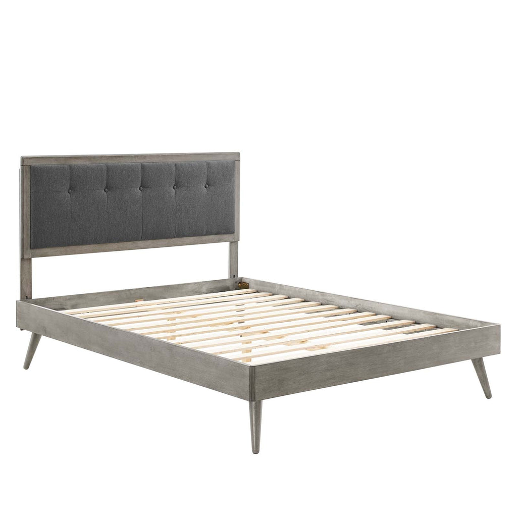 Willow Wood Queen Platform Bed With Splayed Legs by Modway