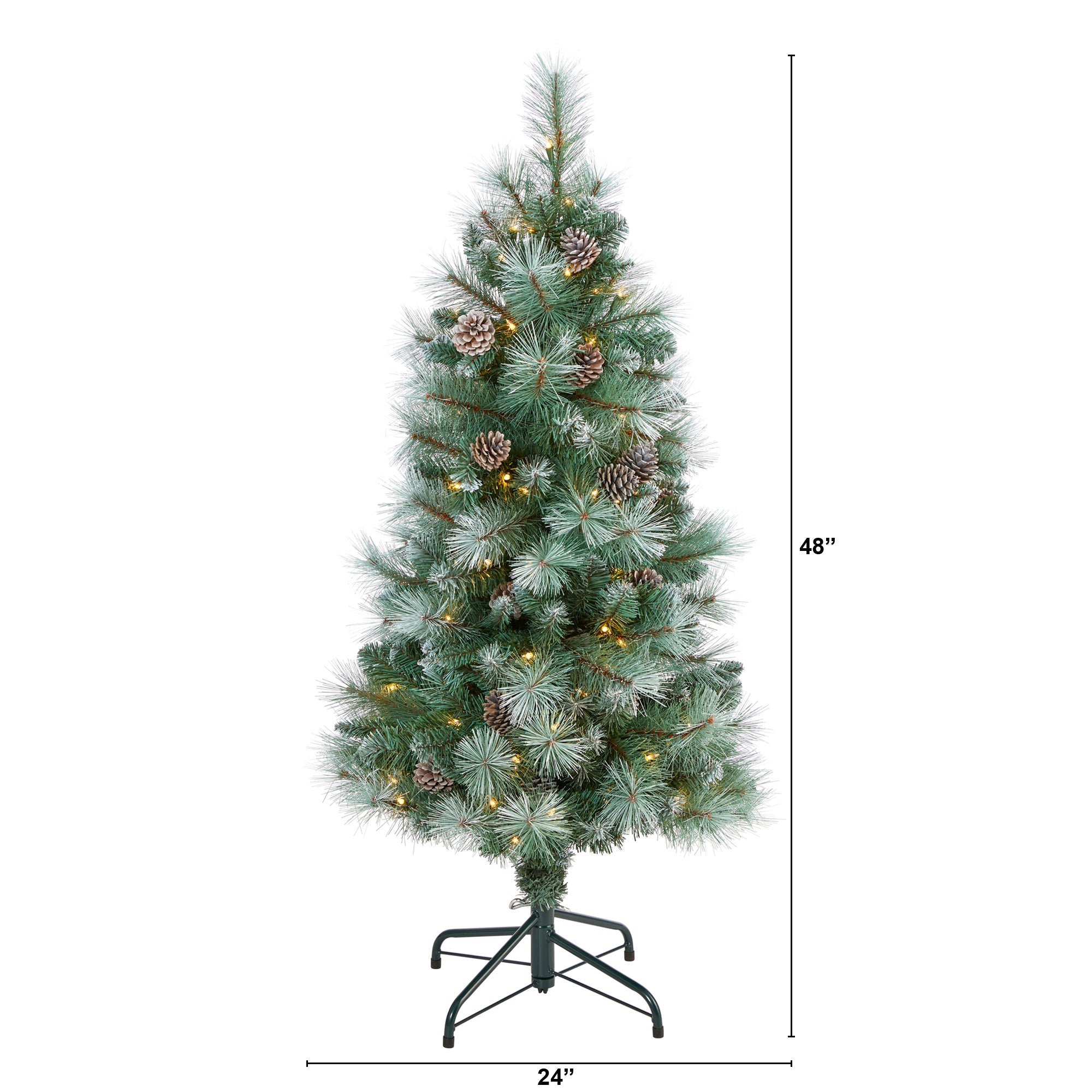 4' Frosted Tip British Columbia Mountain Pine Artificial Christmas Tree
