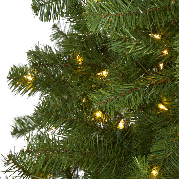 6' Springfield Artificial Christmas Tree with 300 Warm Clear Lights / 596 Tips