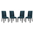Baron Fabric Dining Chair Set of 4 by Modway