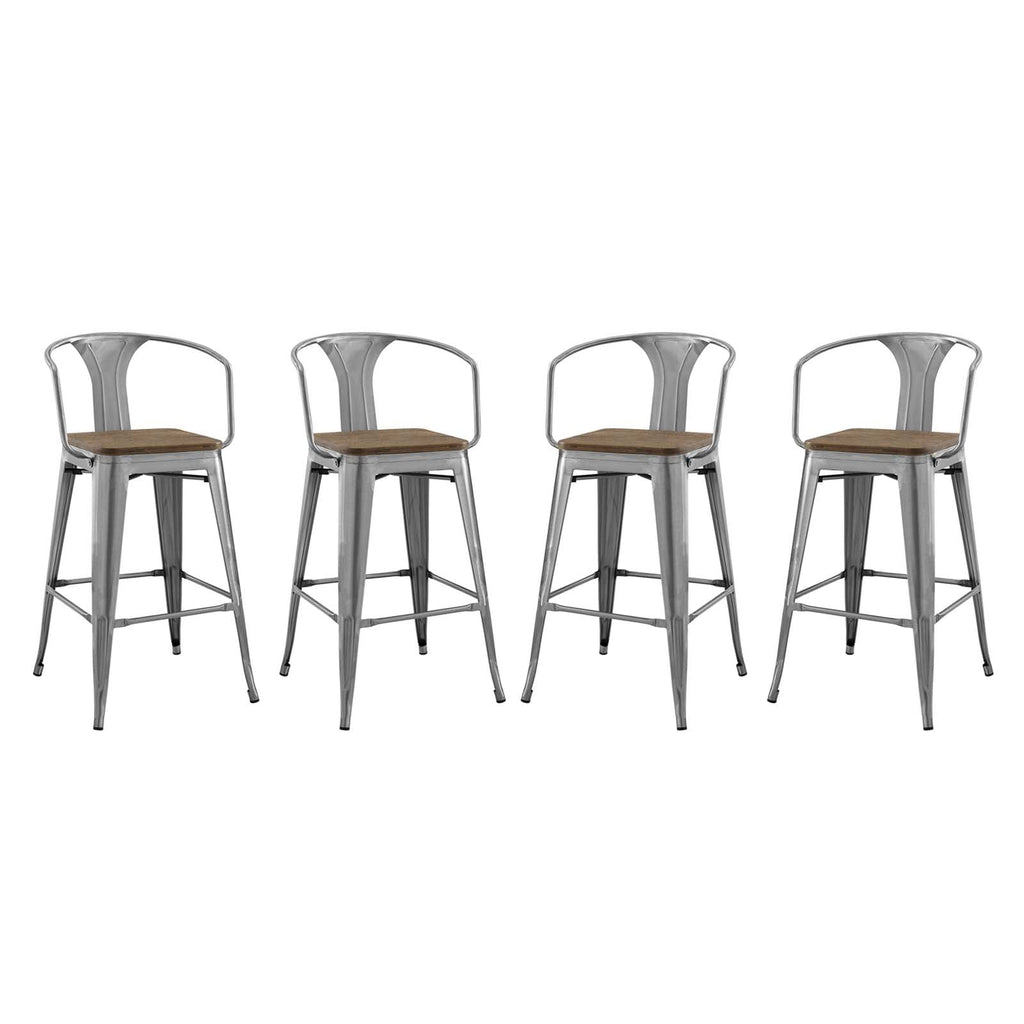 Promenade Bar Stool Set of 4 by Modway