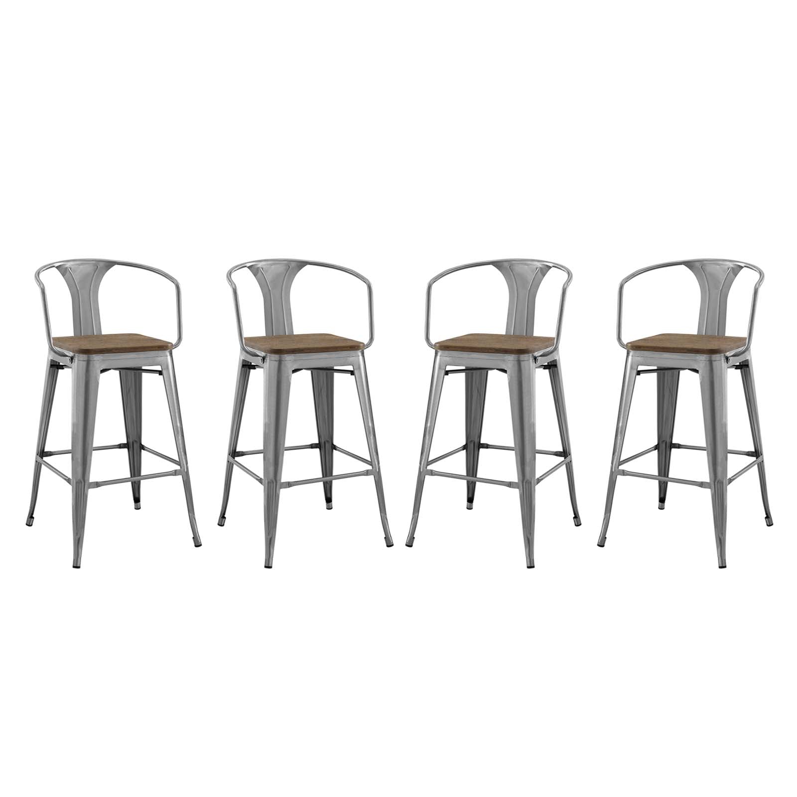 Promenade Bar Stool Set of 4 by Modway