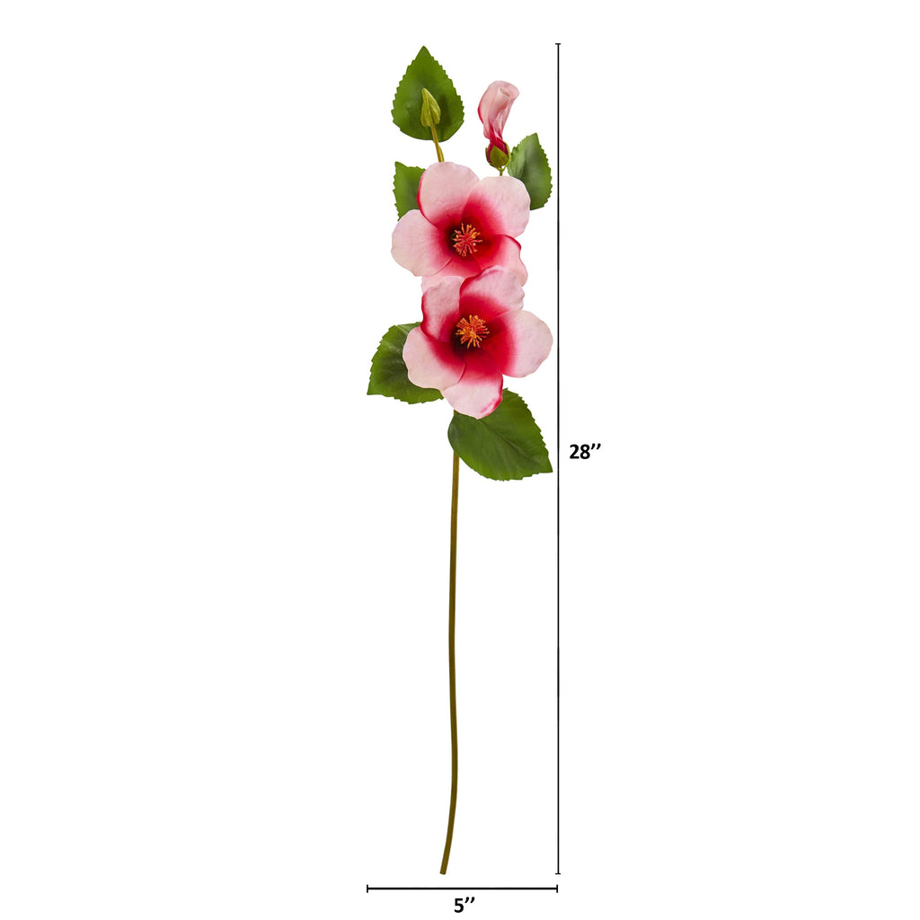 28" Hibiscus Artificial Flower (Set of 12)