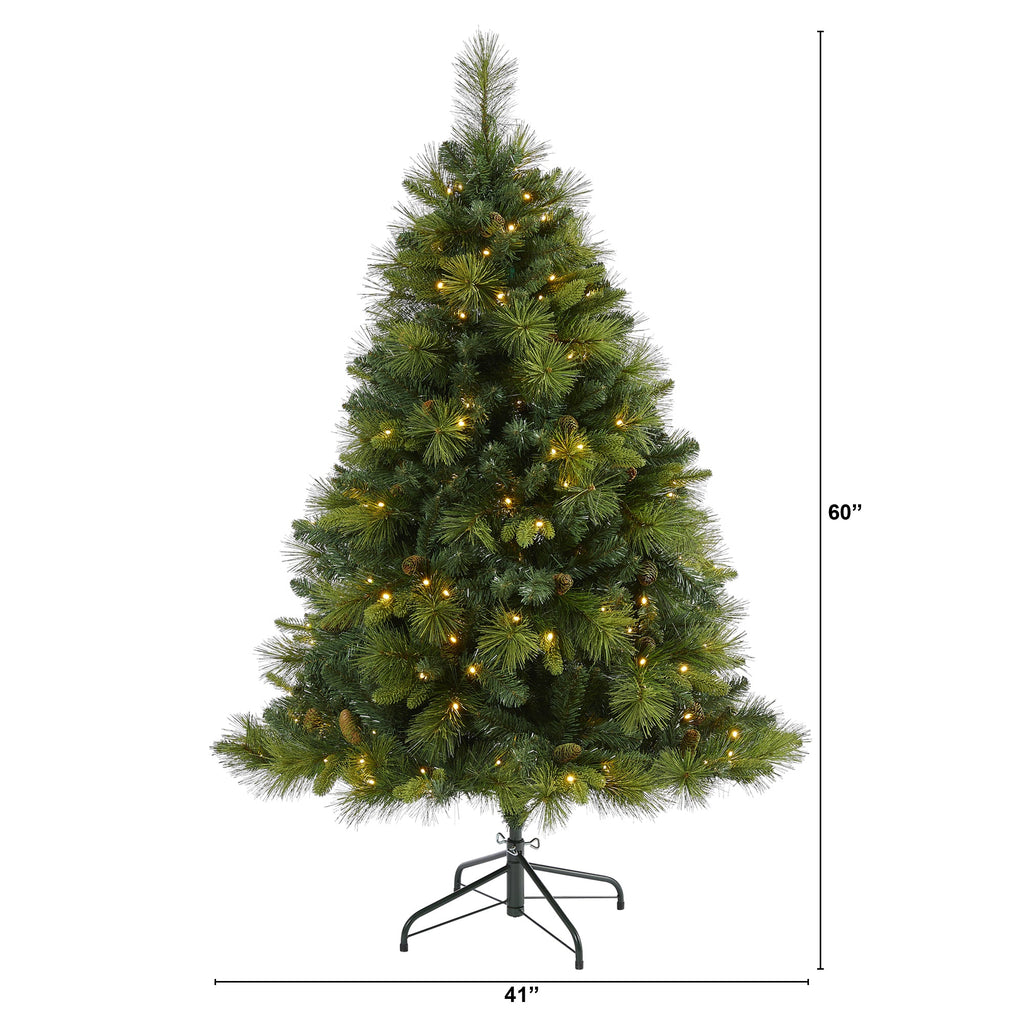 5' North Carolina Mixed Pine Artificial Christmas Tree