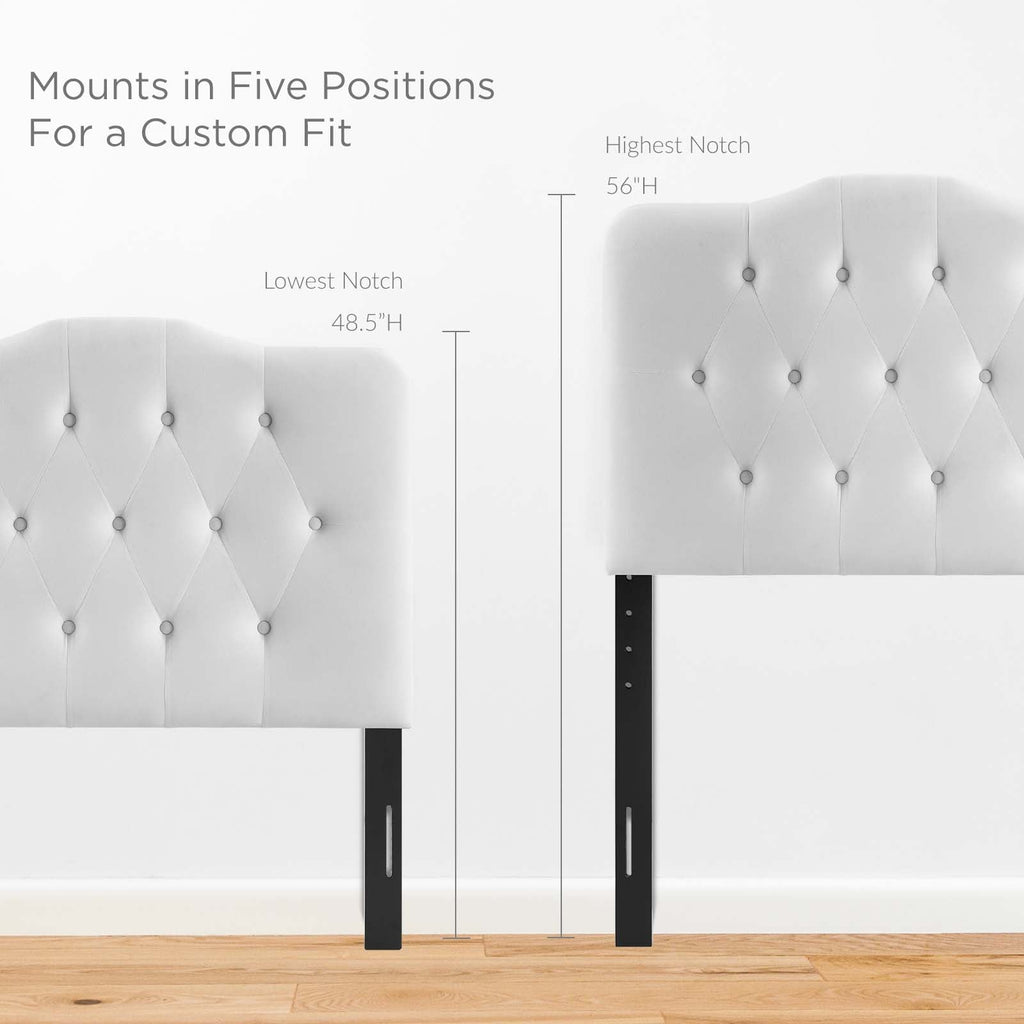 Annabel Diamond Tufted Performance Velvet Twin Headboard by Modway