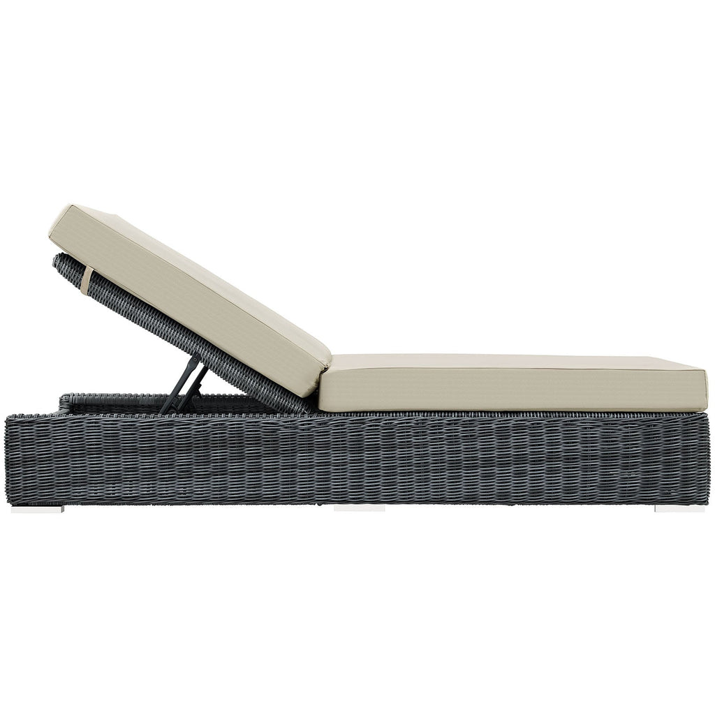 Summon Outdoor Patio Sunbrella¨ Chaise Lounge by Modway