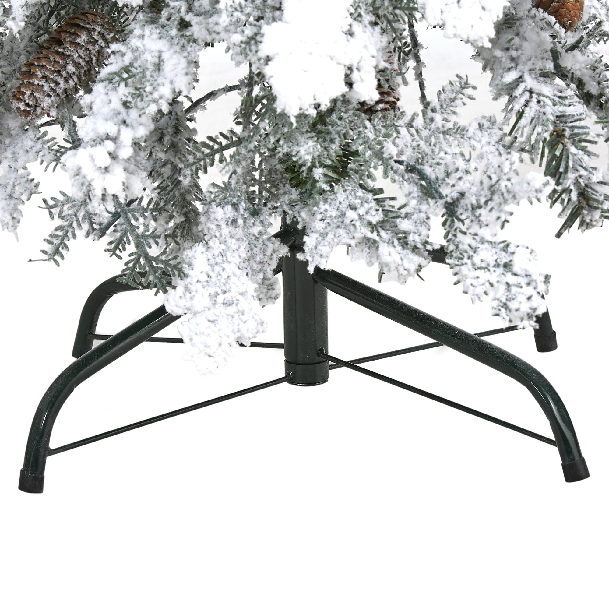 4' Flocked Montana Down Swept Spruce Artificial Christmas Tree