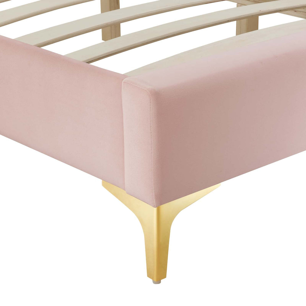 Sutton Performance Velvet Queen Bed Frame by Modway