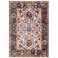 Entourage Samira Distressed Vintage Floral Vintage Medallion 8x10 Area Rug by Modway