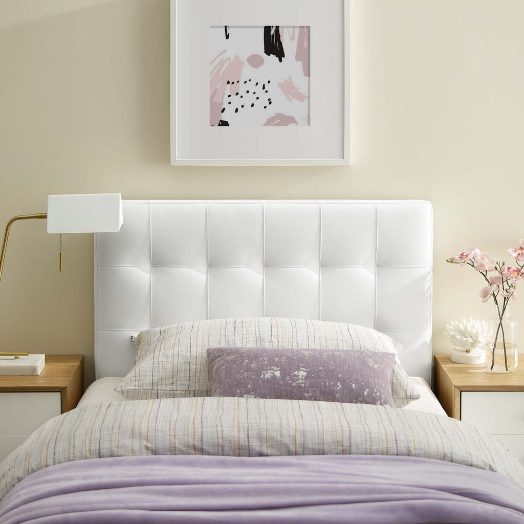 Lily Upholstered Vinyl Twin Headboard by Modway