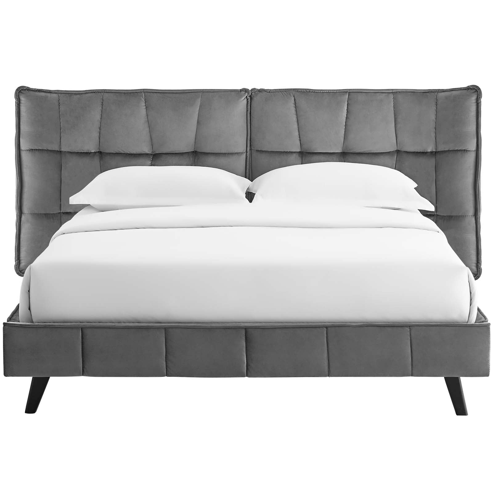 Makenna Performance Velvet Queen Platform Bed by Modway