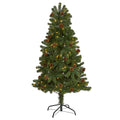 5' Rocky Mountain Spruce Artificial Christmas Tree w/ Pinecones