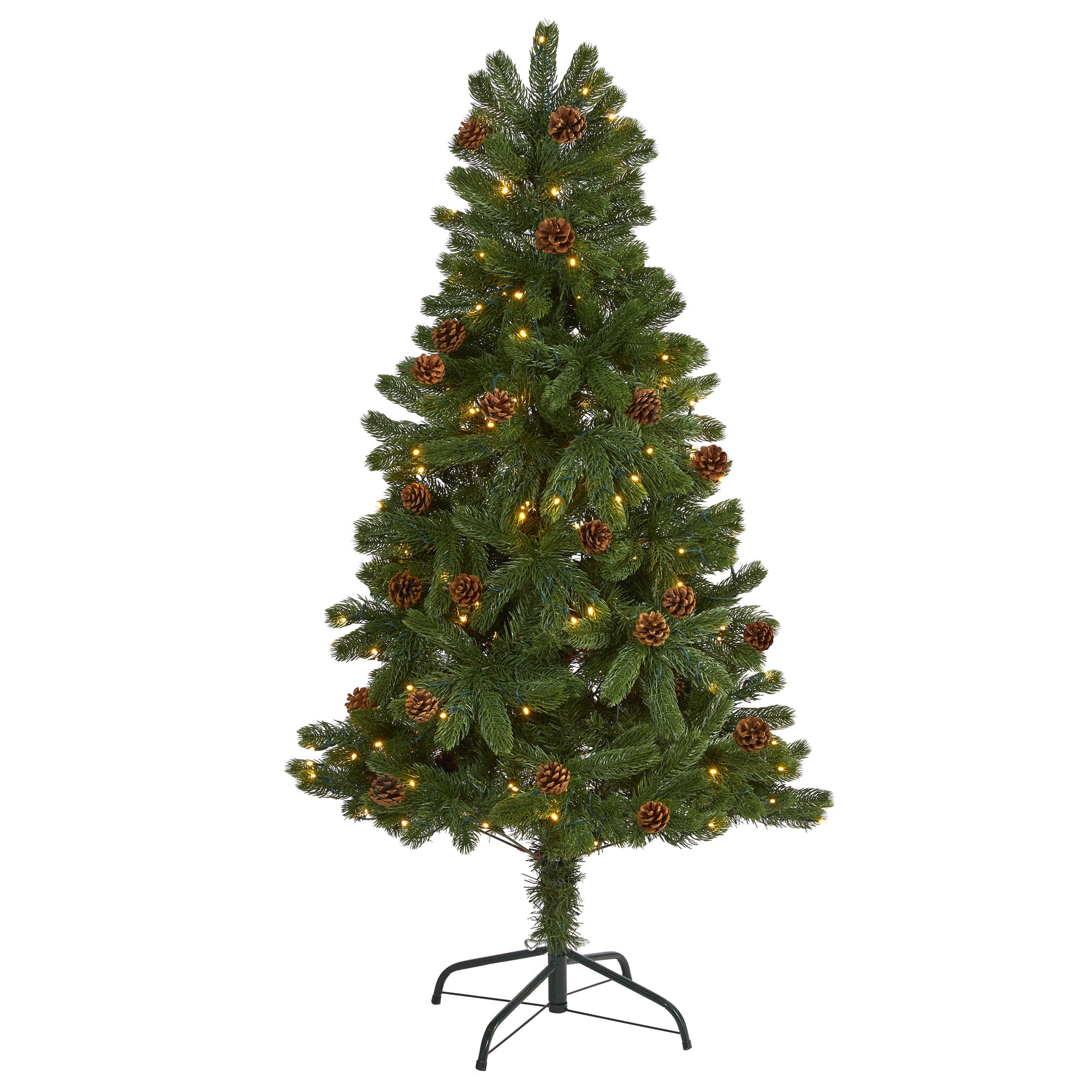 5' Rocky Mountain Spruce Artificial Christmas Tree w/ Pinecones