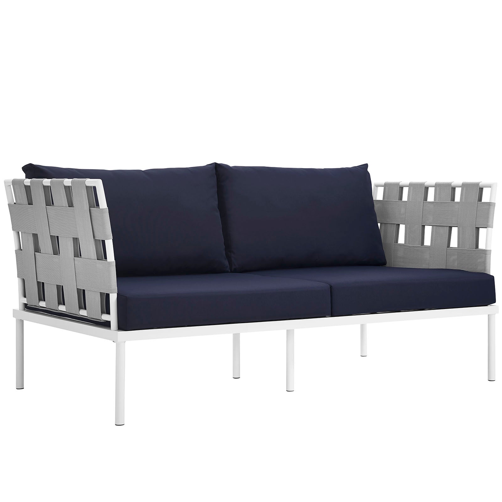 Harmony Outdoor Patio Aluminum Loveseat by Modway
