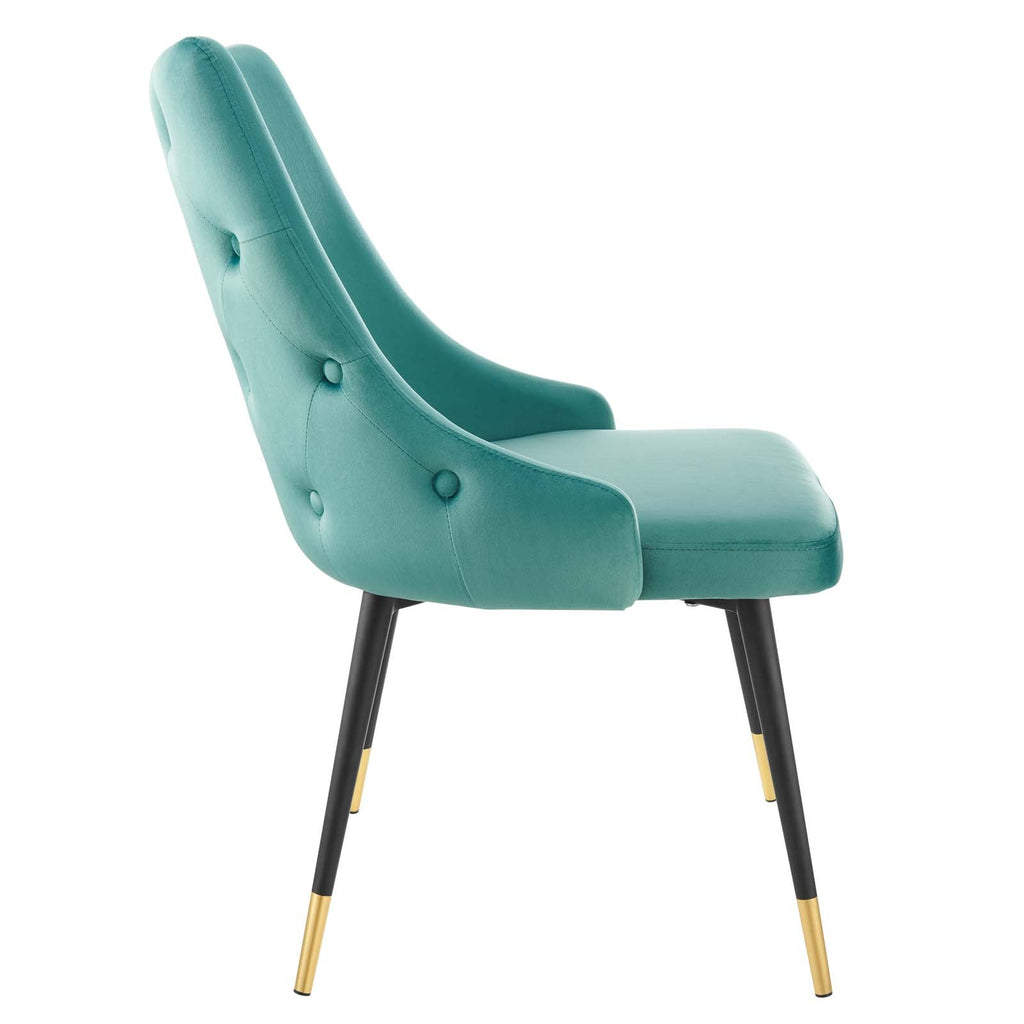 Adorn Performance Velvet Dining Side Chair Set of 2 by Modway