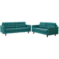 Empress Sofa and Loveseat Set of 2 by Modway
