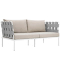 Harmony Outdoor Patio Aluminum Loveseat by Modway