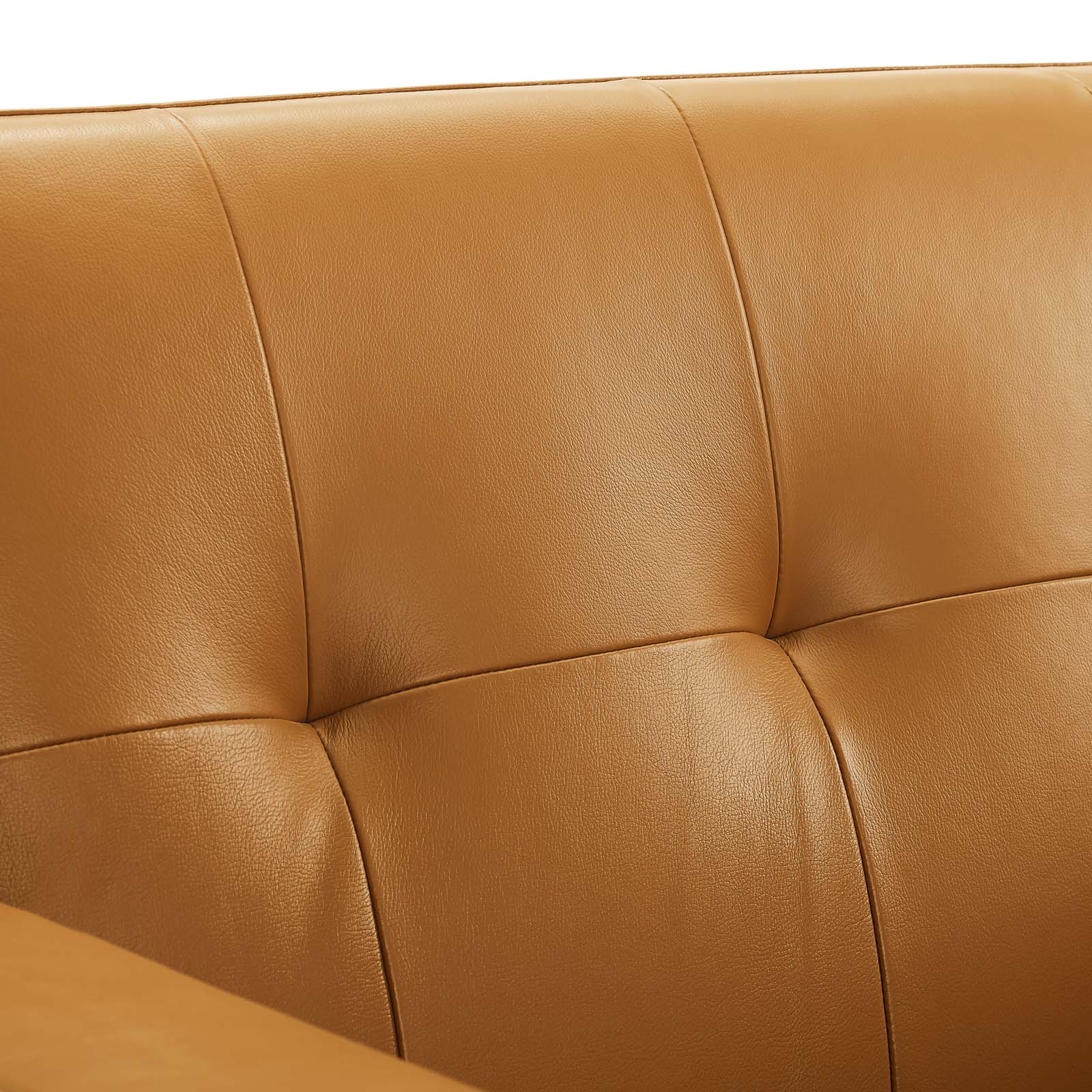 Engage Top-Grain Leather Living Room Lounge Accent Armchair by Modway