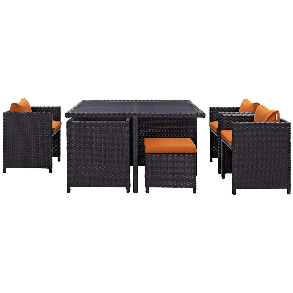 Inverse 9 Piece Outdoor Patio Dining Set by Modway