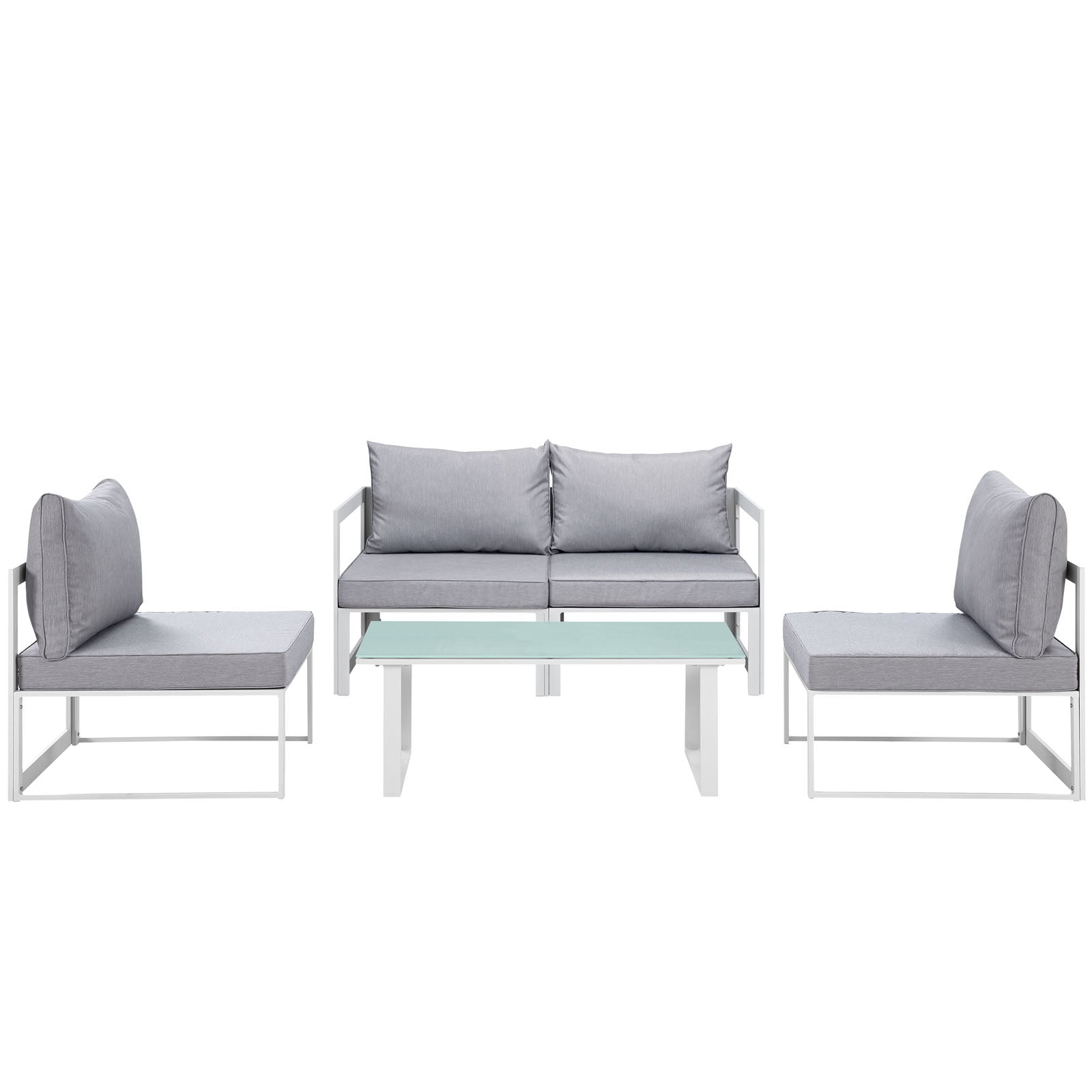Fortuna 5 Piece Outdoor Patio Sectional Sofa Set by Modway