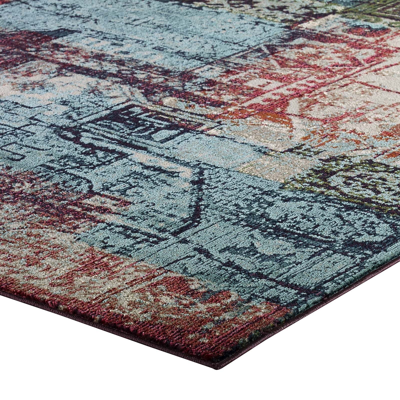 Tribute Elowen Contemporary Modern Vintage Mosaic 5x8 Area Rug by Modway