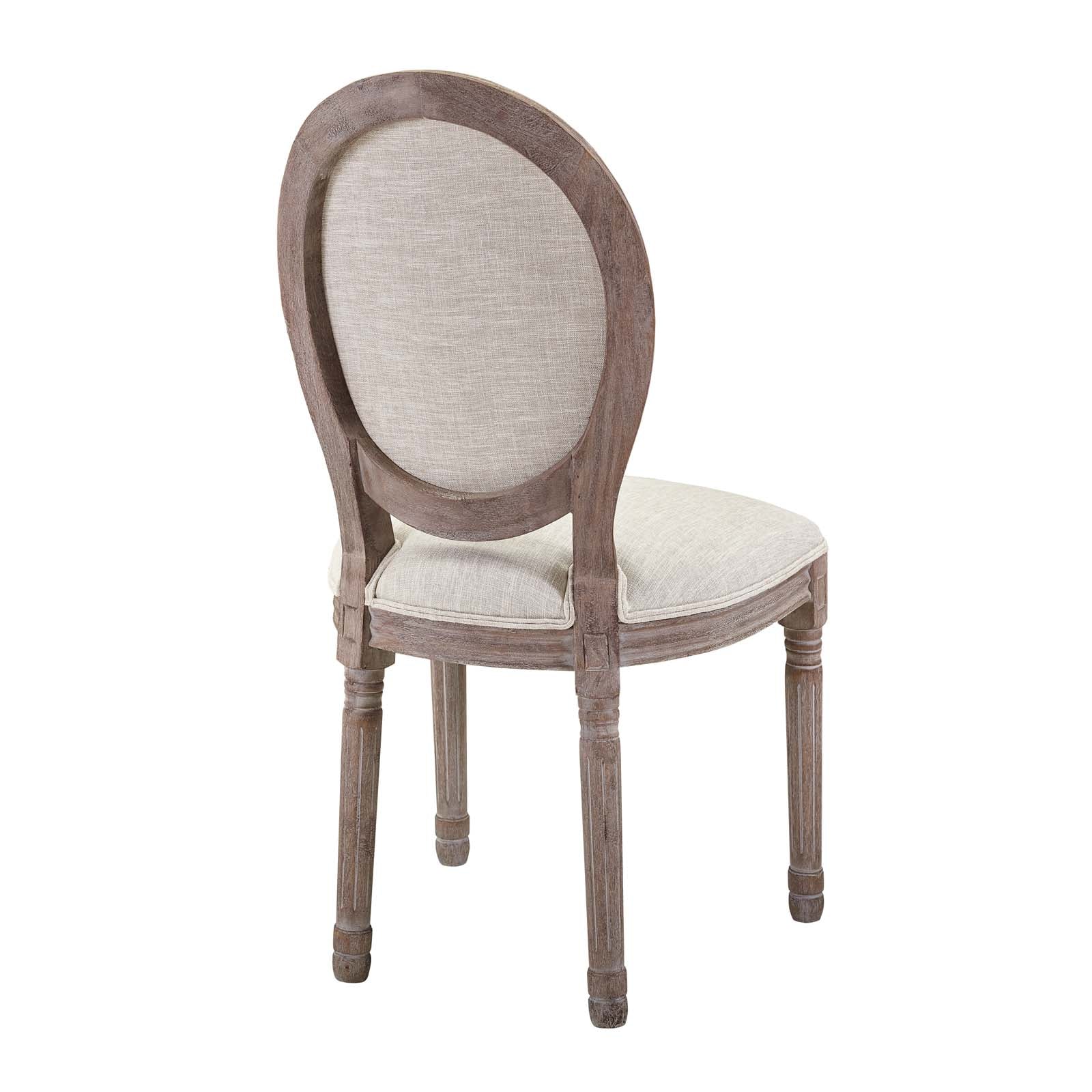 Emanate Vintage French Upholstered Fabric Dining Side Chair by Modway