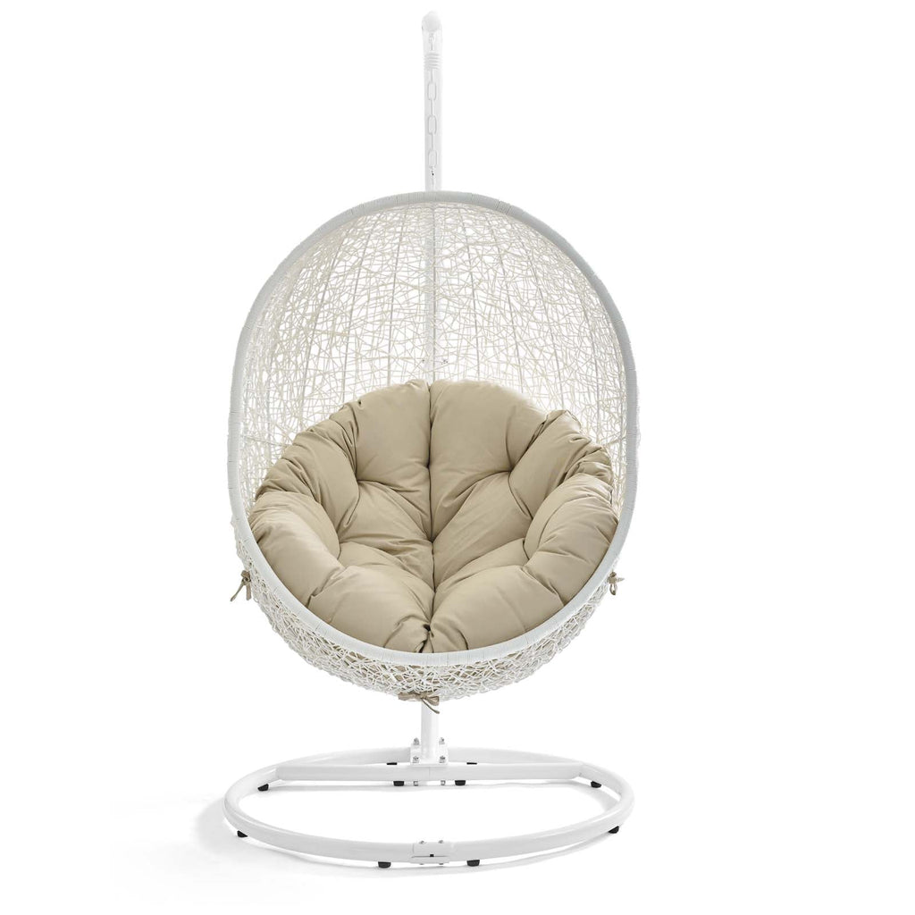Hide Outdoor Patio Sunbrella¨ Swing Chair With Stand by Modway