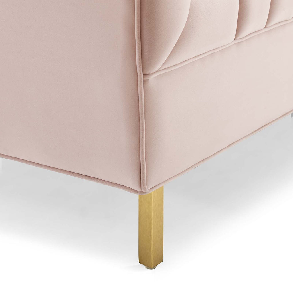Shift Channel Tufted Performance Velvet Loveseat by Modway