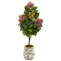 50"  Hydrangea Artificial Plant in Decorative Planter