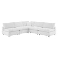 Commix 5-Piece Down Filled Overstuffed Performance Velvet Sectional Sofa by Modway