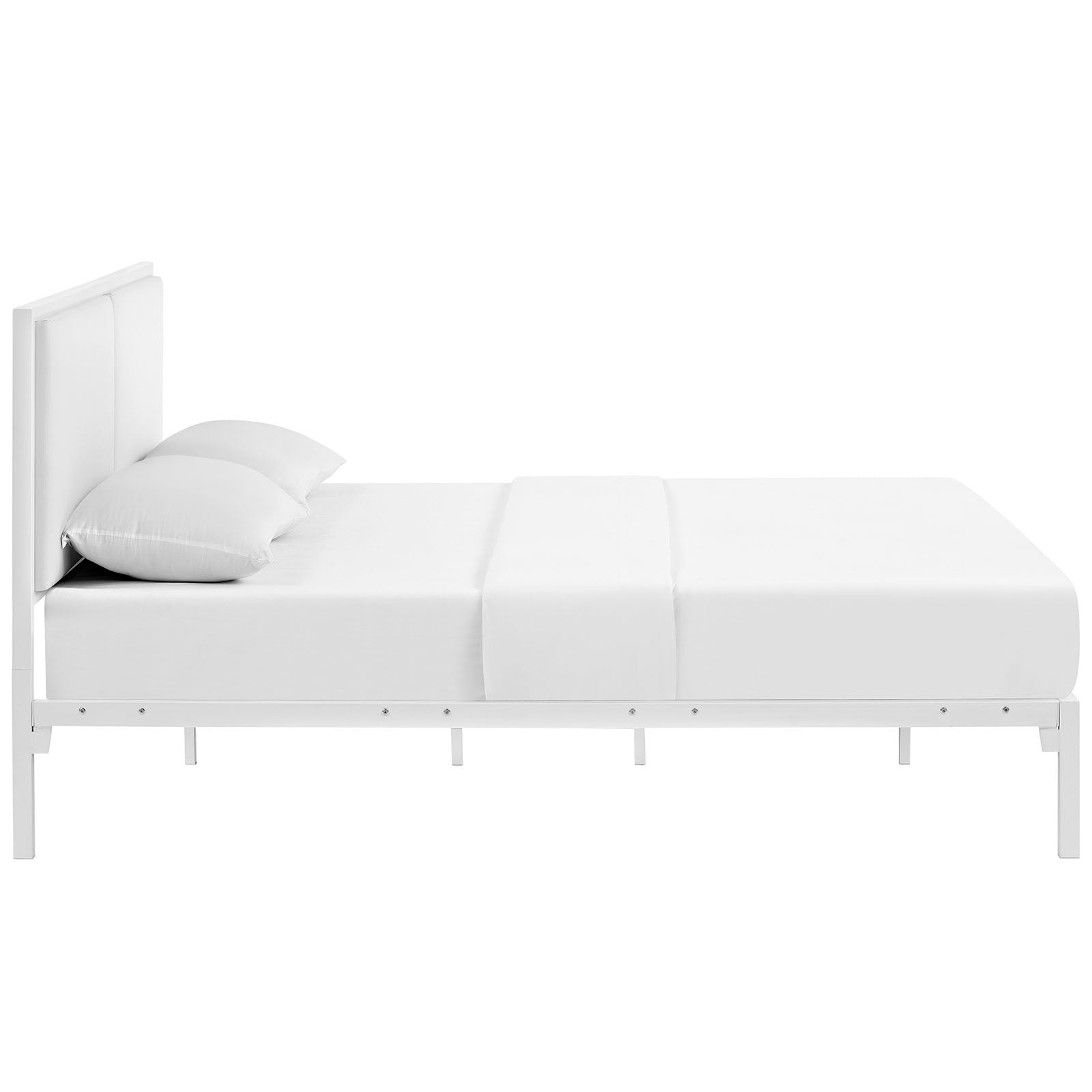 Della Vinyl King Bed by Modway