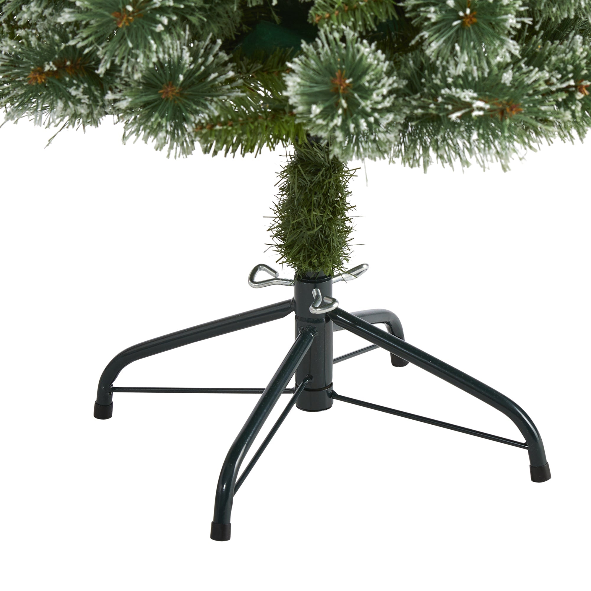 4' Wisconsin Slim Snow Tip Pine Artificial Christmas Tree w/ 100 Clear LED Light