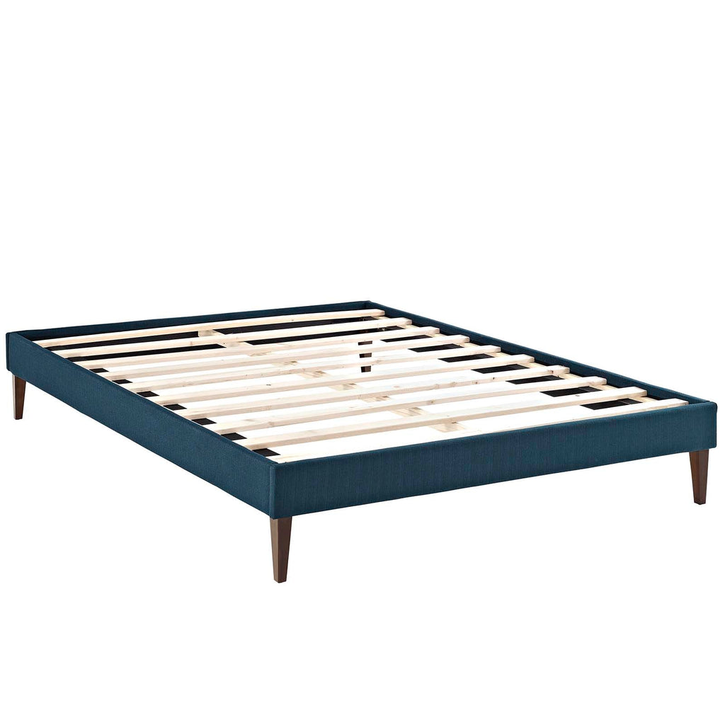 Tessie Fabric Full Bed Frame with Squared Tapered Legs by Modway