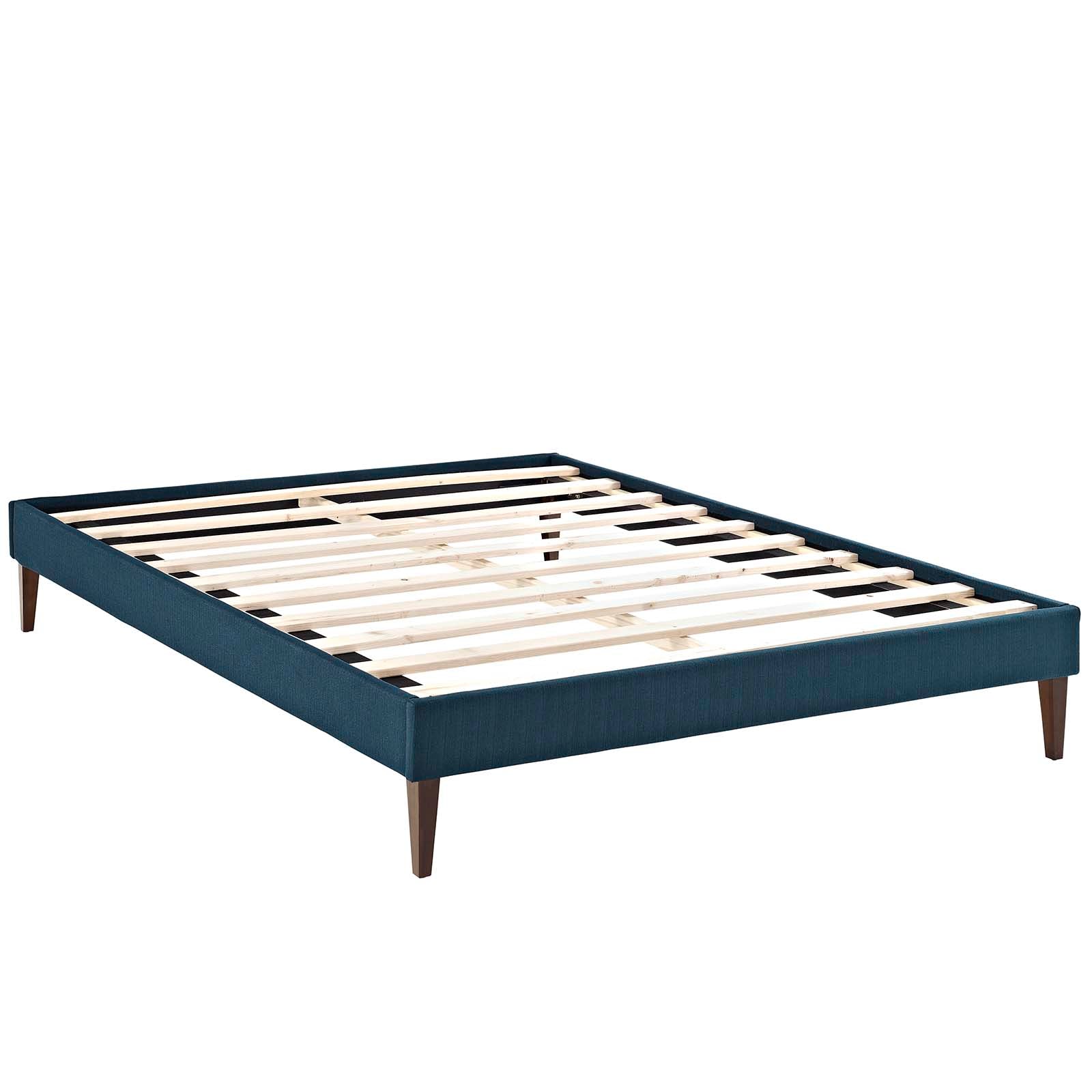 Tessie Fabric Full Bed Frame with Squared Tapered Legs by Modway