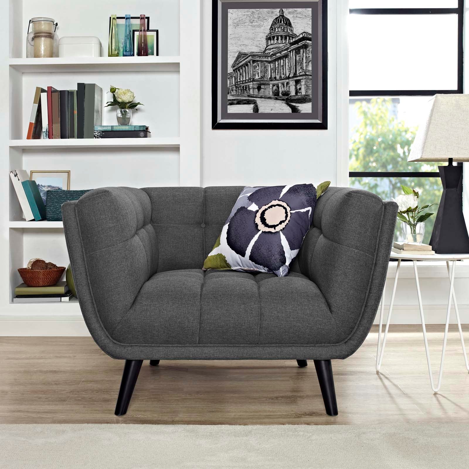 Bestow Upholstered Fabric Armchair by Modway