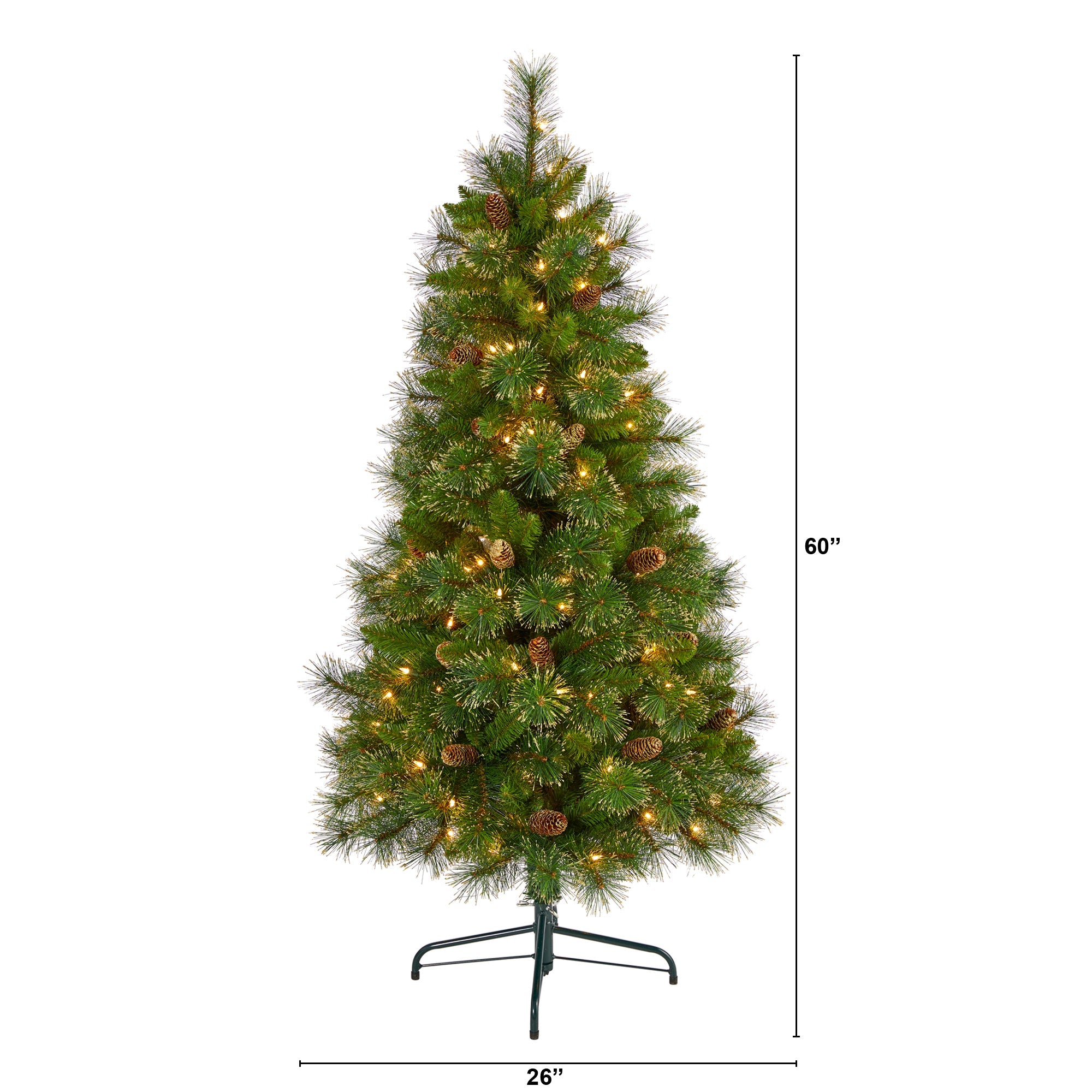 5' Golden Tip Washington Pine Artificial Christmas Tree with 150 Clear Lights